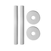 Easi Plumb 3/4" (22mm) Pipe Covers &amp; Trim Kit - White | EP22PCK1
