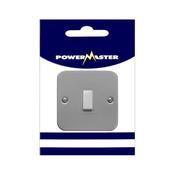 Powermaster 1 Gang 2 Way Single Metal Switch and Box | 1798-06