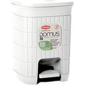 Domus Small Pedal Bin Dustbin 6 Litre - White | 55463 image