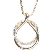 Newgrange Living Diamante Loop Pendant - Gold | 600327P image