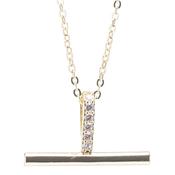 Newgrange Living T Bar Pendant - Gold | 600342P image