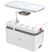 Ldnio 5 Gang Extension Box with USB Ports - White | 600733