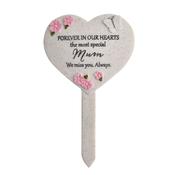 Celebrations Thoughts Of You Heart Graveside Stake - Mum | 62601