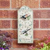 Smart Garden Birdberry Wall Clock and Thermometer | 5064006