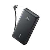 Anker Zolo Power Bank 20,000mAh 22.5Wwith Built In USB-C x2 Cable - Black | A110EH11 image