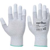 Portwest Antistatic PU Polyurethane Fingertip Glove - Grey