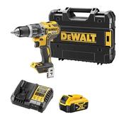 Dewalt XR Brushless Combi Hammer Drill 18V 1 x 5.0Ah Li-ion Battery | DCD796P1 image