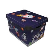 De Vielle Deco Storage Box 22 Litre - Space Rocket | DEVZ20253 image