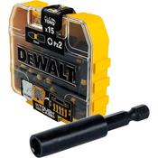 Dewalt Extreme Impact Torsion Bits PZ2 (Tic Tac Box 15) and Holder | DT70618TQ image