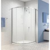 MERLYN EASY 2 Door Quadrant Shower Enclosure | Chrome | 800mm to 900mm, 1000x800 to 1200x900 image