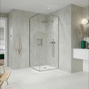 Flair ETO Corner Entry Shower Enclosure | Chrome, Matte Black, Brushed Brass, Brushed Bronze, Brushed Nickel, Gunmetal | 800mm &amp; 900mm