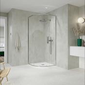 Flair ETO Quadrant Shower Enclosures | Chrome, Matte Black, Brushed Brass, Brushed Nickel, Gunmetal, Brushed Bronze | 800mm to 1000mm, 1000x800 to 1200x900 image