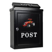 Tessi Cast Aluminium Post Box - Red Tractor | TY050