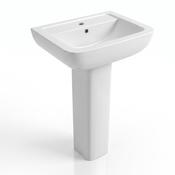 Lusso 600 1 Taphole Basin &amp; Pedestal &amp; Semi Pedestal