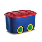 KIS Kids Lego Funny Storage Box 46 Litre on Wheels | KIS208639 image