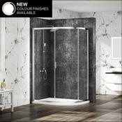 Merlyn MBox Quadrant Shower Enclosure | Chrome, Matt Black, Brushed Brass | 800 to 1000mm, 900x760mm to 1200x900 image