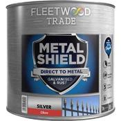 Fleetwood Metal Shield Paint 1 Litre - Gloss Silver | MSGO01SR image