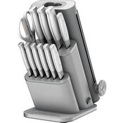 Ninja StaySharp 13 Piece Knife Block Set with Removable Sharpener - White / Grey | NK32013EUUKGY1