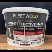 Fleetwood Pro-Clean Non-Reflective Matt 10 Litre - White | PCM10BW