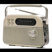 Lloytron 3 Band Bolero Rechargeable Portable Retro Radio Musicstream - Cream | PP640CR