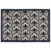 Hug Rug Washable Outdoor Doormatt 60cm x 80cm - Retro Flower Neutral | PT657953 image
