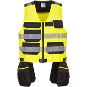 Portwest PW308 - PW3 Hi-Vis Class 1 Tool Vest - Yellow/Black - Large | PW308YBRL image
