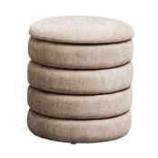 The Grange Collection Wooden Ottoman with Tray in Mushroom | FT4 image