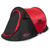 Trespass Swift Pop Up Camping Tent - Black / Red | UUACTTN30001 image