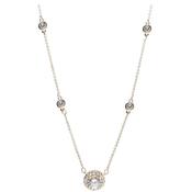 Newgrange Living Circular Round Cut Diamond Pendant - Yellow Gold | 600365