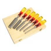 Irwin M373 Bevel Edge Chisel Splitproof Handle Set 6 Piece | MAR373S6 image