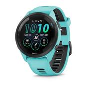 Garmin Forerunner 265 Running Smart Watch - Black Bezel &amp; Aqua Case | 49-GAR-010-02810-12 image