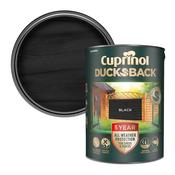 Cuprinol Ducksback Shed &amp; Fence Paint 5 Litre - Black | 5244557 image
