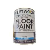 Fleetwood Oil Based Floor Paint 5 Litre - White | FPO50BW