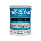 Fleetwood Pro-Clean Washable Matt 1 Litre - Brilliant White | PCWM01BW