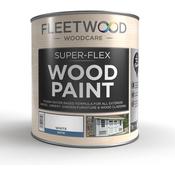 Fleetwood Super-Flex Opaque Wood Paint 1 Litre - Satin White | WSFWS01BW image