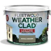 Fleetwood Weatherclad Masonry Paint 10 Litre - Avoca Woods | XWC10AW
