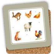 Steelex Coasters Set of 6 - Farm Friends | TM1010C image