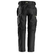 Snickers 6244 AllroundWork Canvas Stretch Trousers inc Holsters - Black image