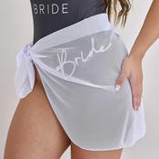 White Embroidered Bride Sarong