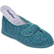 Cosyfeet Diane Slipper Jade Floral image