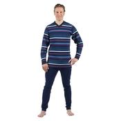 Men's Striped Jumpsuit with Back Zipper image