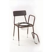 Stackable Commode with Adjustable Height and Detachable Arms image