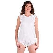 White Bodysuit with Snap-Button Closure image