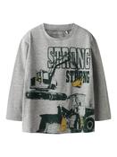 Name it Boys Digger Themed  Top - Grey