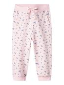 Name It Mini Girls Floral Pink Cotton Sweatpants