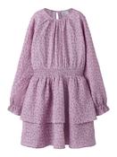 Name it Girls Floral Print Dusky Pink Dress