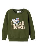 Name it Girl Flower Print Sweatshirt image