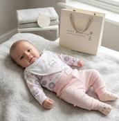 Baby Girls 4-Piece Gift Set - Bunny and Bear image