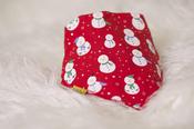 Babyboo Bandana Bib in Red Snowman