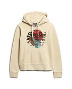 Superdry Tokyo Vintage Logo Graphic Hoodie - Tidal Foam Green